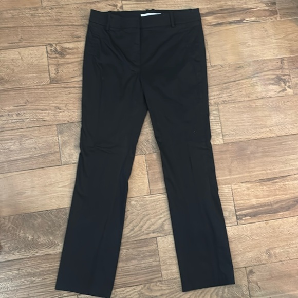 Zara Straight Leg Black Classic Trousers Size 8 - Picture 1 of 6